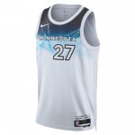 Minnesota Timberwolves Trikot Rudy Gobert Nike 2024-25 City Edition Weiß Swingman - Herren